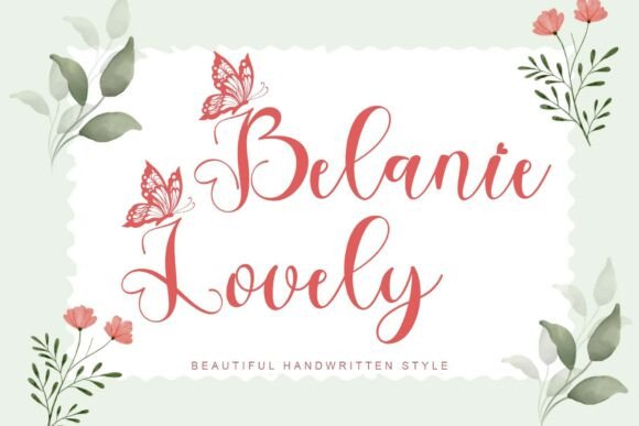 Belanie Lovely Font Review for Creative Branding