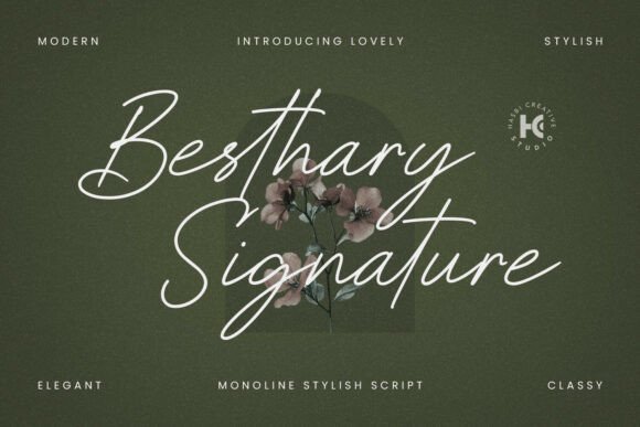 Besthary Signature: A Modern Font for Elegant Web Design