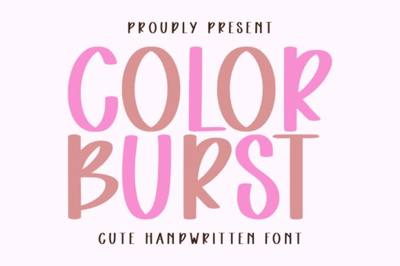 Color Burst: A Joyful Handwritten Font for Editorial Projects