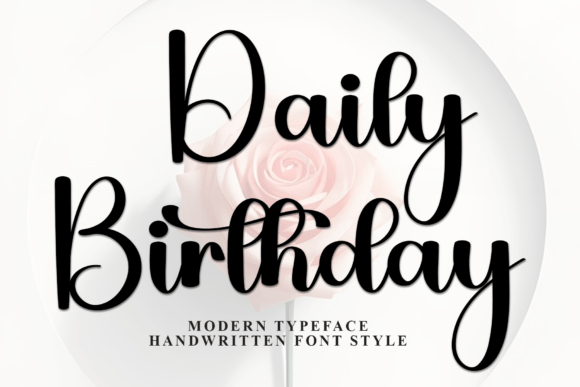 Daily Birthday: A Festive Typeface for Digital Brand Storytelling