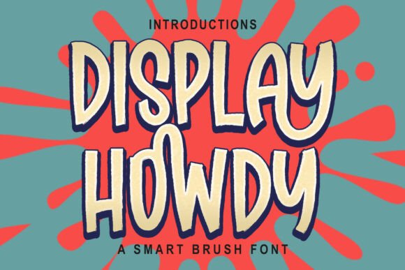 Display Howdy: A Bold Script Font for Confident Headlines