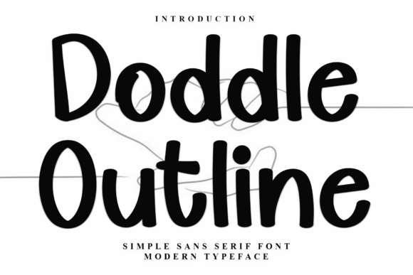 Doddle Outline: A Whimsical Typeface for Heartfelt Branding