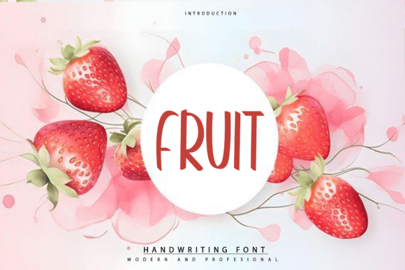 Fruit: A Sweet & Romantic Font for Handmade Products