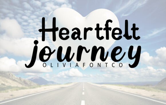 Heartfelt Journey: A Font for Modern Campaign Storytelling
