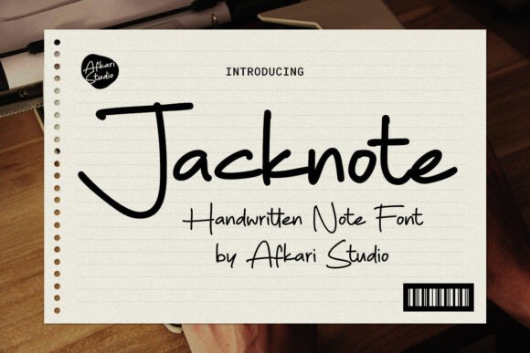 Jacknote: A Font That Feels Like a Quiet Conversation