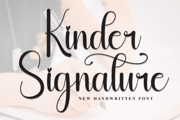 Kinder Signature: A Handwritten Font for Authentic Digital Design