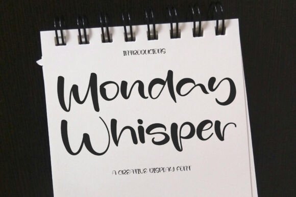 Monday Whisper: A Serene Font for Quietly Captivating Content