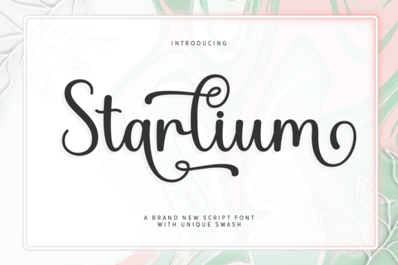 Starlium: A Luminous Script for Modern Branding