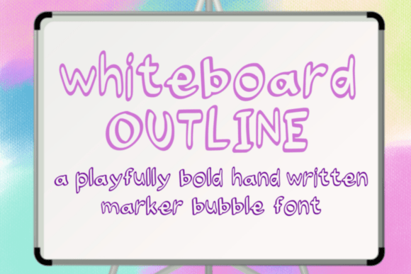 Whiteboard Outline: A Font That Builds Brand Trust