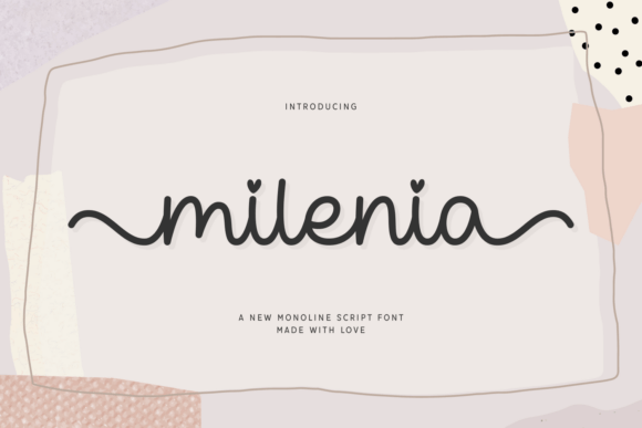 Why Milenia is the Script Font Your Craft Projects Have Been Missing